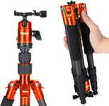 Rollei Compact Traveler No. 1 - Ultra-lightweight travel tripod - Orange 