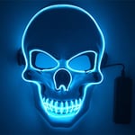 /#/LED-mask, Halloween-mask EL-trådmask Ljusskräckmask Cosplay H/#/