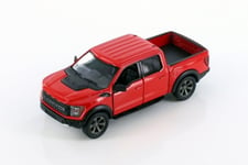 Auto KinSmart, 2022 Ford F-150 Raptor, punainen