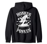 Honkus Ponkus Funny Duck Witch Halloween Magic Zip Hoodie