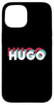 Coque pour iPhone 15 Hugo Name Chemise humoristique avec nom rétro Hugo années 80