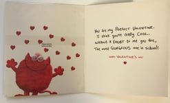 The Love Monster In School Perfect Valentine's Day Open Greetings Card