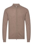 Davida Cashmere Man Zip Cardigan Brun