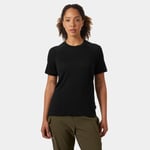 Helly Hansen HH Durawool T-skjorte Dame Svart S