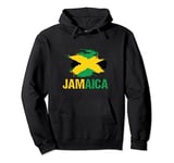 Vintage Jamaica Flag Roots Jamaican Independence Day Pullover Hoodie