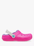 Crocs Kids' Classic Lined Clog, Pink/Multi