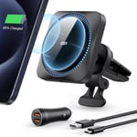 HaloLock MagSafe Wireless Car Phone Charger CryoBoost Fast Car Phone Charger NEW