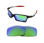 NEW POLARIZED CUSTOM GREEN LENS FOR OAKLEY X SQUARED SUNGLASSES