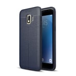 Samsung Galaxy J2 Core      Leather Texture Case    Navy