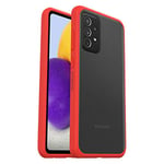 Otterbox Sleek Série Coque pour Samsung Galaxy A72, Antichoc, Anti-Chute, Ultra-Mince, Protection Fine, testé Selon Les Normes Militaires, Transparent/Rouge, Livré sans Emballage