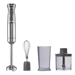 3-in-1  200W Cordless Pro Hand Blender Set USB Recharge with Whisk Chopper & Jug