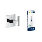 GROHE Lot de Start Cube Patère Murale pour Salle de bain, Métal, Chromé, 40961000 + Kit colle QuickGlue A1