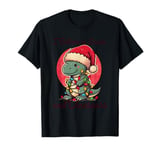 Retro Christmas Shirt Vintage Xmas Believe Santa Dinosaurus T-Shirt