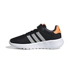 adidas Lite Racer 3.0 El K Chaussures de Course, Core Black Silver Met Screaming Orange, 38 EU