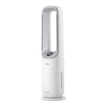 Philips Air Performer 2-en-1 : Purificateur & Ventilateur Rafraîchisseur – Nettoie 70m², Élimine 99,97% des Allergènes et Polluants. Filtre HEPA, Capteurs Intelligents, Alexa, Application (AMF765/10)