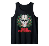 Merry Christmas Horror Fan Slasher 80s-Themed Tank Top