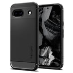 Spigen Google Pixel 8A Mobilskal Rugged Armor - Matte Svart - TheMobileStore Google Pixel 8A tillbehör