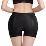 Vadderade sömlösa Shapewear Trosor Butt Lifter Hip Enhancer Underkläder Shaper Shorts Avtagbara dynor S-5xl black 3XL