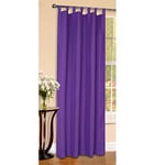 Gardinenbox Rideaux Opaques à œillets - Couleur Unie Mate - en Tissu Microfibre satiné élégant - 20400 - Violet - 225 x 140 cm