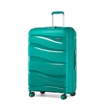 Kono Valise Grande 76cm Rigide Polypropylène Valise de Voyage à 4 roulettes et Serrure TSA