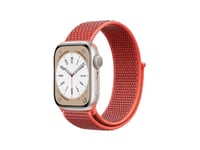 Crong Crg-40Nlb-Sap, Klockarmband, Apple, Apple Watch Series 1/2/3/4/5/6/7/8/9/Se/Nike, Nylon, Röd