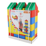 Polesie 68026 Building Bricks XXL with Connectors, 36With30 Pcs-Ride On Toys, Multi Colour