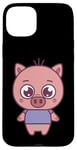 Coque pour iPhone 15 Plus Cute Piglet - Baby Pig - Classic