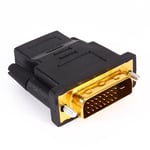 DVI 24+1 Male to HDMI Female PC Cable Adapter Converter For Digital HDTV LCD