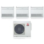 Floor standing trial split inverter air conditioner mfz-kt 9+9+12 with mxz-3f54vf3 r-32 9000+9000+12000 - new - Mitsubishi