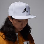 Jordan Jumpman Pro Adjustable Cap: M/L White-Photon Dust-Black