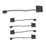 IDE to 3 Pin Fan Power Cable Molex D Plug Power to 3 Pin Connector Computer4310