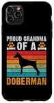 Coque pour iPhone 11 Pro Max Fière grand-mère d'une grand-mère Doberman