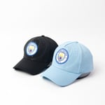 Manchester City Solhatt Fotbollslag Souvenir-präglad keps svart black