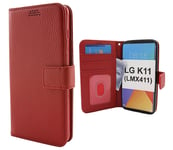 New Standcase Wallet LG K11 (LMX410) (Röd)