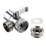 Sollbry - Valve Inverseur de Douche 3 Voies Robinet Inverseur Diverter Rechange Adaptateur De Douche Robinet Valve pour Cuisine ou Salle de Bain,G1/2