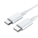 2 Pack USB-C till USB-C Kabel - 1 Meter – Snabbladdare för iPhone och Android