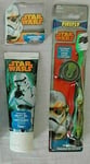 STAR WARS - 3pc Set - Toothbrush, Toothpaste, Flannel