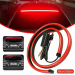 90 100cm Bil Strip Light Led Tredje Bromsljus Drl Bar Sekventiella blinkers Broms Kör Dubbel Blixt För Fordon DC 12v 90cm