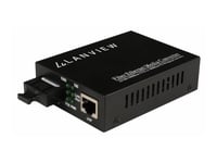 Lanview - Fibermedieomformer - 1Gbe - 10Base-T, 100Base-Tx, 1000Base-T, 1000Base-Sx, 1000Base-Lx, 1000Base-Lh, 1000Base-Ex, 1000Base-Zx - Rj-45 / Sc - Opp Til 80 Km - 1310 Nm