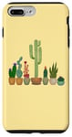 Coque pour iPhone 7 Plus/8 Plus Cactus dans des pots amusants