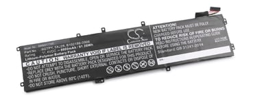 vhbw batterie compatible avec Dell XPS 15 9570 Core i9 UHD, 15 9570 i7 FHD, 15 9570-CPC1J, 15 9570-CTXKW laptop (8000mAh, 11,4V, Li-Polymère)