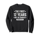 12 Year Wedding Anniversary Married Couples 12th Anniversary Sweatshirt