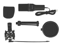 Delock Usb Condenser Microphone Set For Podcasting, Gaming And Vocals - Mikrofon - Usb - Svart