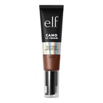 e.l.f. Camo CC Cream, Fond de teint correcteur de couleur à couverture moyenne à complète avec SPF 30, Rich 610 N, 30 g