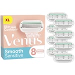 Gillette Venus Smooth Sensitive Barberblad 8-pakning