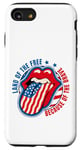 Coque pour iPhone SE (2020) / 7 / 8 Drapeau de l'Amérique Land of the Free Because Of The Brave