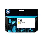 HP 728 DesignJet Ink Cartridge 130-ml Yellow F9J65A