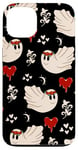 Coque pour iPhone 13 Cute Spooky Cupid Ghost Valentine Day Melting Heart