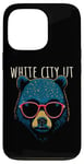 Coque pour iPhone 13 Pro White City Utah USA Cool Bear Lunettes de soleil