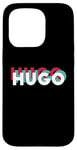 Coque pour iPhone 15 Pro Hugo Name Chemise humoristique avec nom rétro Hugo années 80